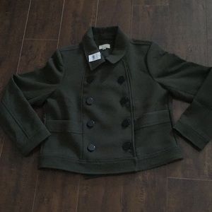 Modern Peacoat, new never worn. Dark green
